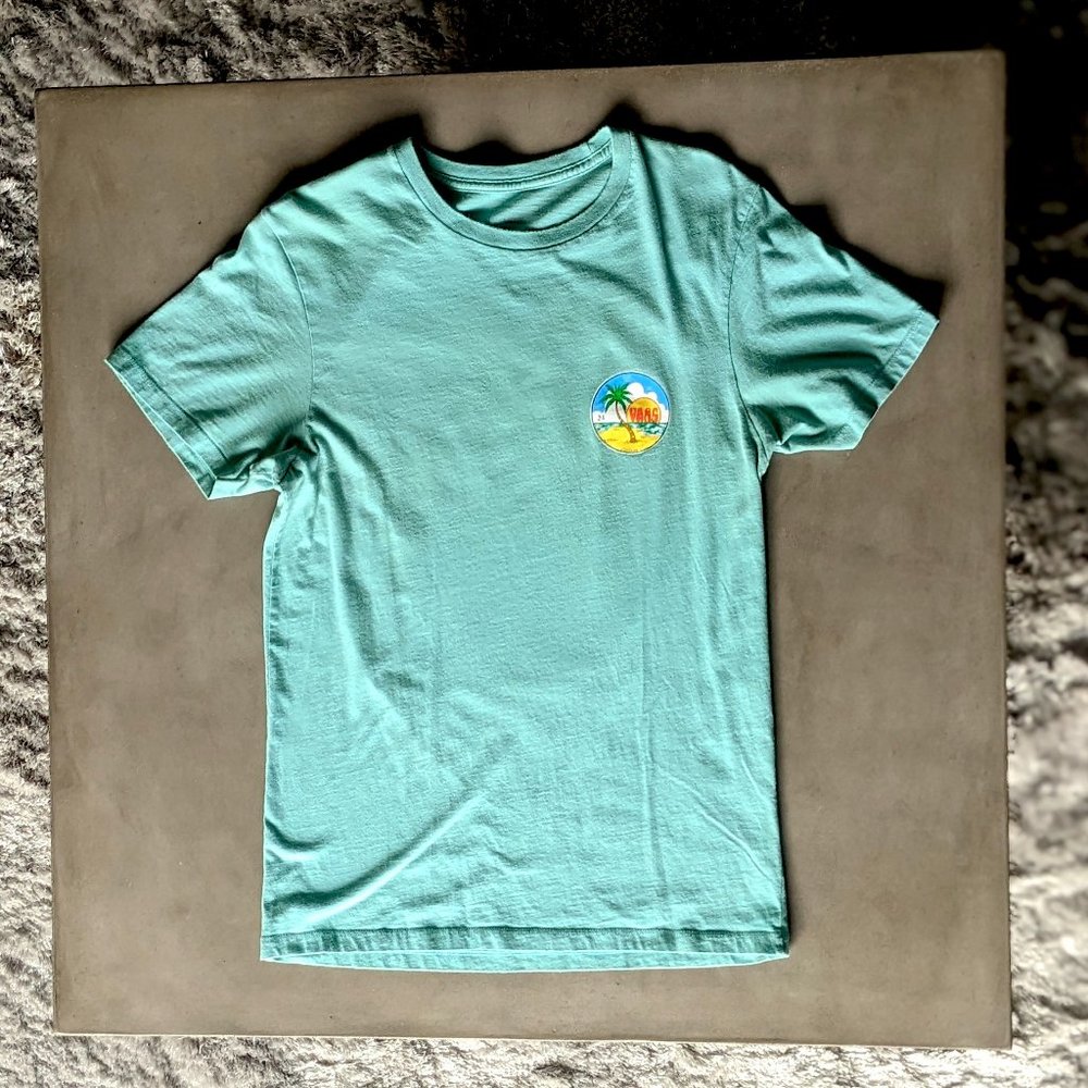 Vans Off The Wall - T-shirt MN OFF SHORE SS CA - Small - Blue Coral